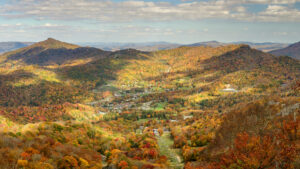 the mountains around Banner Elk NC during the fall
