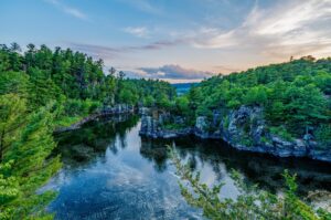 a river running through the NC mountains