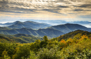 A beautiful view of the mountains outside of Banner Elk on a summer afternoon