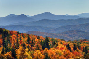 The NC mountains in the fall
